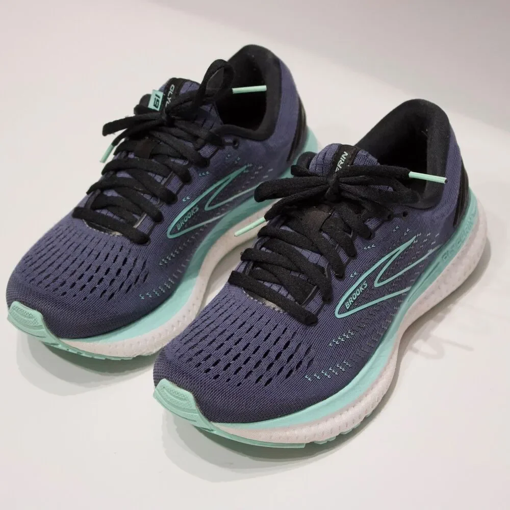 Brooks Glycerin 19 Dark Blue & Teal Women Size 6B - Light Wear